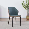 Taburete con Respaldo Nórdico Moderno de Lujo Ligero para Uso Doméstico, Silla de Ocio con Respaldo, Silla Simple para Mesa de Comedor, Silla de Comedor
