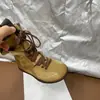 Botas de Caballero Altas Estilo Vintage Americano para Niñas 2026 Otoño/Invierno Nuevas Botas de Moda para Niñas con Diseño Color Block