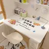 Alfombrilla de Escritorio de Estudio de Dibujos Animados, Impermeable y Antideslizante, Escritorio de Escritura para Estudiantes, Mantel para Mesa de Ordenador, No Lavable, Resistente a Manchas, Alfombrilla Protectora para Escritorio y Mesa de Café
