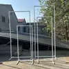 Nueva Pantalla de Hierro Forjado para Bodas Marco Rectangular Soporte de Fondo para Decoración de Escenario de Bodas Marco Rectangular Geométrico Soporte de Arco Puerta de Flores