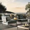 Conjunto de Sofá Externo para Pátio, Terraço, Varanda, Cadeira de Rattan de Lazer para Três Pessoas, Móveis de Rattan para Sala de Estar, Sofá de Rattan Impermeável para Exterior
