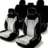 Venta Caliente Transfronteriza Invierno Cálido Felpa Estilo Ala Cubierta de Cojín Universal para Asiento de Coche de 5 Plazas Venta Caliente Amazon