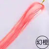 Comercio Exterior Europeo y Americano Extensiones de Cabello Sin Costuras con Hilo Dorado Láser Trenzas Postizas Mascota Seda Brillante Juego de Pinzas de Colores Esponjoso