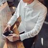 Camisa de linho masculina manga longa estilo japonês estilo chinês camisa masculina solta plus size casaco masculino algodão linho casual top