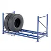 Estante para Neumáticos Semi-Acero Completamente de Acero Estante Plegable para Neumáticos Estante Apilable Estante para Neumáticos de Camión Estante Plegable