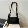 2025 Diseño de Nicho Color Contrastante Nuevo Bolso de Moda para Mujer Estilo Retro Bolso de Axila de Verano Bolso Personalizado de Hombro en Forma de Media Luna
