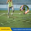 Escada de agilidade de treinamento multi-pessoa de quatro cantos fixa com soquete escada de agilidade equipamento de treinamento de escada de salto de ritmo para treinamento de futebol