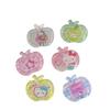 Primavera e Verão Novo Cor Transparente Jelly KT Cat Presilha de Cabelo Maçã Ins Coração Feminino Bonito Franja Clipe Lateral Desenho Animado Acessório de Cabeça