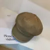 Colección Primavera 2026: Boina Retro Negra Casual para Mujer, Sombrero Octagonal Nube Adelgazante, Moderno