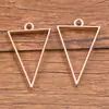 17 Estilos de Accesorios para Joyería DIY de Aleación Chapada en Oro Rosa, Colgantes con Forma de Luna, Redondos, Corazón, Encantadores Diseños Huecos de Resina