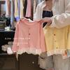 2024 Nova Camisa Base de Outono para Meninas Camiseta de Manga Comprida Estilo Ocidental All-match Children's Sweet Lace Top para Mulheres