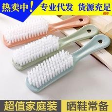 Escova multifuncional para lavar sapatos, escova forte para limpeza de sapatos, escova de plástico macia, escova de cabelo, artefato macio para lavanderia