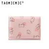Billetera de Mujer Dulce Corta con Tema de Gatos, Dibujos Animados Transfronterizos Pequeña Plegable de PU Gran Capacidad Bolsa de Comercio Exterior