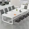 Mesa de escritório mesa longa mesa de conferência e combinação de cadeiras bancada de treinamento mesa de computador simples mesa de escritório moderna espessada alargada