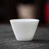 Xícara de chá de porcelana branca alta para casa conjunto de chá kung fu tamanho pequeno xícara de chá anti-queimadura porcelana branca Dehua xícara de mestre
