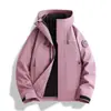Jaqueta de montanhismo à prova d'água e corta-vento para homens, três em um, duas peças, jaqueta estilo novo de outono e inverno para mulheres