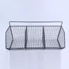 Cesta de Almacenamiento sin Taladro Estante de Almacenamiento de Cocina Cesta Colgante para Cebolleta, Jengibre y Ajo Cesta de Drenaje de Cocina Estante de Almacenamiento Montado en la Pared