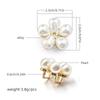 Decoração de Cadarço DIY Full Diamond Transfronteiriça Fivela de Metal com Diamantes e Pérolas Trevo de Quatro Folhas com Furos para Fivela de Decoração de Tênis