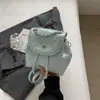 Mochila pequeña portátil con cadena rómbica informal de estilo coreano para mujer, recién llegada, bolso bandolera de estilo elegante, bolso de viaje moderno, 2024