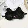 Antifaz de Felpa Dibujo Animado Lindo Transfronterizo, Antifaz Bloqueador de Luz Imitación Piel de Conejo Gatito, Antifaz de Sueño de Moda al por Mayor