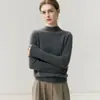 Suéter de Cachemira Baicaierong Otoño/Invierno 2026 para Mujer con Cuello Semi Alto, Diseño Versátil, Tejido de Lana