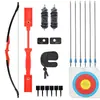 Set Diario de Tiro con Arco de Arco Recurvo con Protector de Dedos de Cuero de Doble Capa para Principiantes de Arco Recurvo, Práctica de Competición, Set de Tiro con Arco para Exteriores