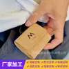 Funda Creativa de Cuero Color Madera Adecuada para Funda de Auriculares AirPods Pro Personalización