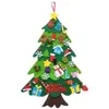 Nova Árvore de Natal de Feltro para Crianças DIY Artesanal Educacional Decoração de Natal Enfeite de Pendurar Árvore de Natal Tridimensional Artesanal