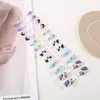 Garra de Águia Pequena Série de Estampas Casuais Manicure Usável para Mulheres 24 Peças Manicure Pronta Unhas Amêndoa