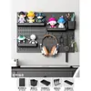 Painel Inteiro de Pegboard para Parede Sem Furos Parede de Dormitório Artefato de Armazenamento Suporte de Exposição de Crachás Postcards Mercadorias