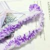 Cinta Plisada Encriptada Ancha de 4 cm Doble Capa Poliéster Encaje Elástico Banda Elástica Hecho a Mano DIY Floral Decorativa Falda