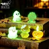 Decoración de Halloween Calabaza Fantasma Figuras Lindas Accesorios de Decoración DIY Paisaje en Miniatura Escritorio Coche Adornos