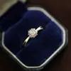 Anillo para mujer Tiki micro incrustado cuadrado circonita triturada Plata de Ley S925 temperamento de princesa anillo dulce personalidad anillo abierto mujeres