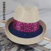 Sombrero de Paja Estilo Étnico Nuevo 2024, Sombrero de Protección Solar, Sombrero de Viaje de Moda, Sombrero de Cúpula de Playa de Ala Ancha