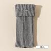 Set de Calcetines de Punto para Mujer Primavera JK Calcetines Cubo Ins Tendencia Blanco Doble Aguja Y2K Etiqueta Metálica Calcetines con Rayas Verticales Apilables Set