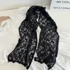 Lenço Triângulo de Renda Bordado Floral Vintage, Malha Semitransparente com Bordas Franzidas, Faixa de Cabeça Decorativa Suave Estilo Francês, Lenço Longo