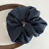 Goma para el pelo de color liso estilo coreano, tela suave, para mujeres, accesorio de coleta de alta gama y elegante, banda versátil para el pelo para mujeres