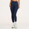 Fornecimento transfronteiriço exclusivo: Leggings de yoga escovadas em cor contrastante, modeladoras, respiráveis, de cintura alta, controle de barriga, levantamento de bumbum, calças esportivas 9615