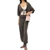 Conjunto de Ropa de Yoga Relajado y Elegante para Mujer, Conjunto Casual de Tres Piezas para Entrenamiento de Pilates, Running y Fitness