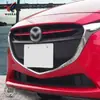 Adequado para Mazda 2 15-17 Grelha Frontal Modificada Tiras Brilhantes Decorativas da Grelha Tiras de Acabamento Especiais para Demio