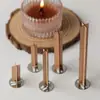 Amazon núcleo de madera cruzada núcleo de cera de madera mecha de vela de madera viruta de madera núcleo de cera de madera Copa cera núcleo de madera