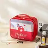 Botiquín Médico Portátil para Viajes de Negocios, Botiquín de Primeros Auxilios para Exteriores, Bolsa Pequeña Portátil para Medicamentos, Bolsa de Almacenamiento para el Hogar