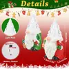 Decoraciones navideñas transfronterizas de Amazon: reno, Santa Claus, árbol de Navidad, adornos de hombre de jengibre, colgantes personalizados