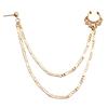 Joyería transfronteriza europea y americana estilo étnico color imitación Cristal borla aretes piercing para la nariz dulce cool estrella clip para la nariz femenino