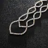 Pendientes grandes de pedrería elegantes para novia pendientes accesorios de diamantes para escenario pendientes exagerados pendientes largos exagerados para mujer E531