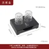 Caja de Almacenamiento de Artículos de Tocador de Hotel de Acrílico Negro Mate Caja de Consumibles Desechables para Hotel Caja de Cepillos de Dientes
