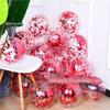 Balão de casamento feliz palavra romã balão vermelho 10 polegadas proposta confissão decoração festa de aniversário decoração de casamento romântico