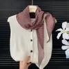 Lenço de Seda Estampado Vintage em Formato de Diamante para Mulheres, Estilo Fino para Primavera e Verão, Lenço de Pescoço de Alta Qualidade, Lenço de Cabeça Longo Estiloso, Lenço de Pescoço, Lenço de Cinto da Moda