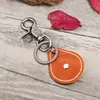 Fabricante Directo de Accesorios Punk Venta Directa Estilo Europeo y Americano Retro Transfronterizo Hombres Aleación Cuero Llavero Pequeño Regalo de Cuero