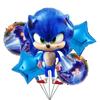 Amazon nuevo estilo Sonic Hedgehog Sonic niño traje de fiesta de cumpleaños Sonic globo de aluminio